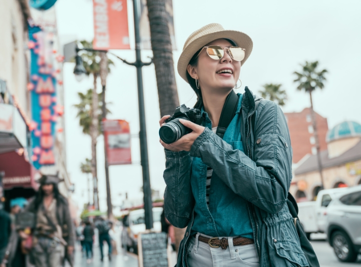 Girl tourist